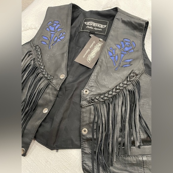 Unik Jackets & Blazers - Fringe Leather Vest